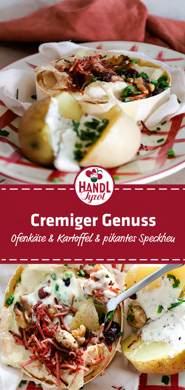 Ofenkäse mit Schinkenspeck Heu - HANDL TYROL